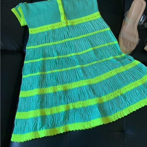 NANETTE LEPORE CHROCHET MINI DRESS - Picture 8 of 9